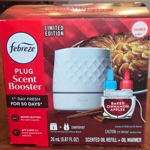 Febreze Plug-In Scent Booster with White and Gray Design